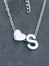 Load image into Gallery viewer, S Heart Necklace