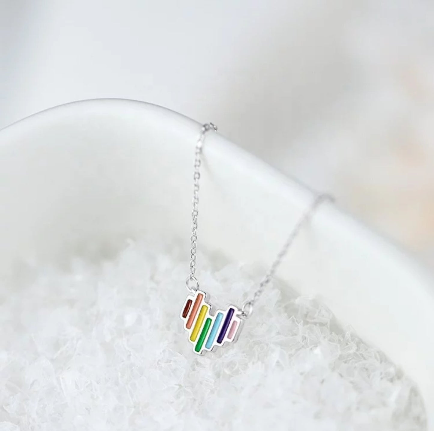 Rainbow Heart Necklace