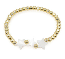 Load image into Gallery viewer, Gold Bead Star Bracelet