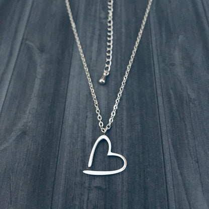 Floating Heart Necklace