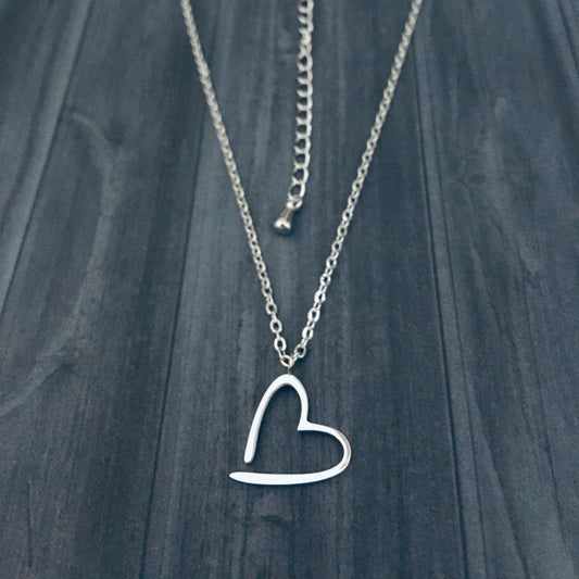 Floating Heart Necklace