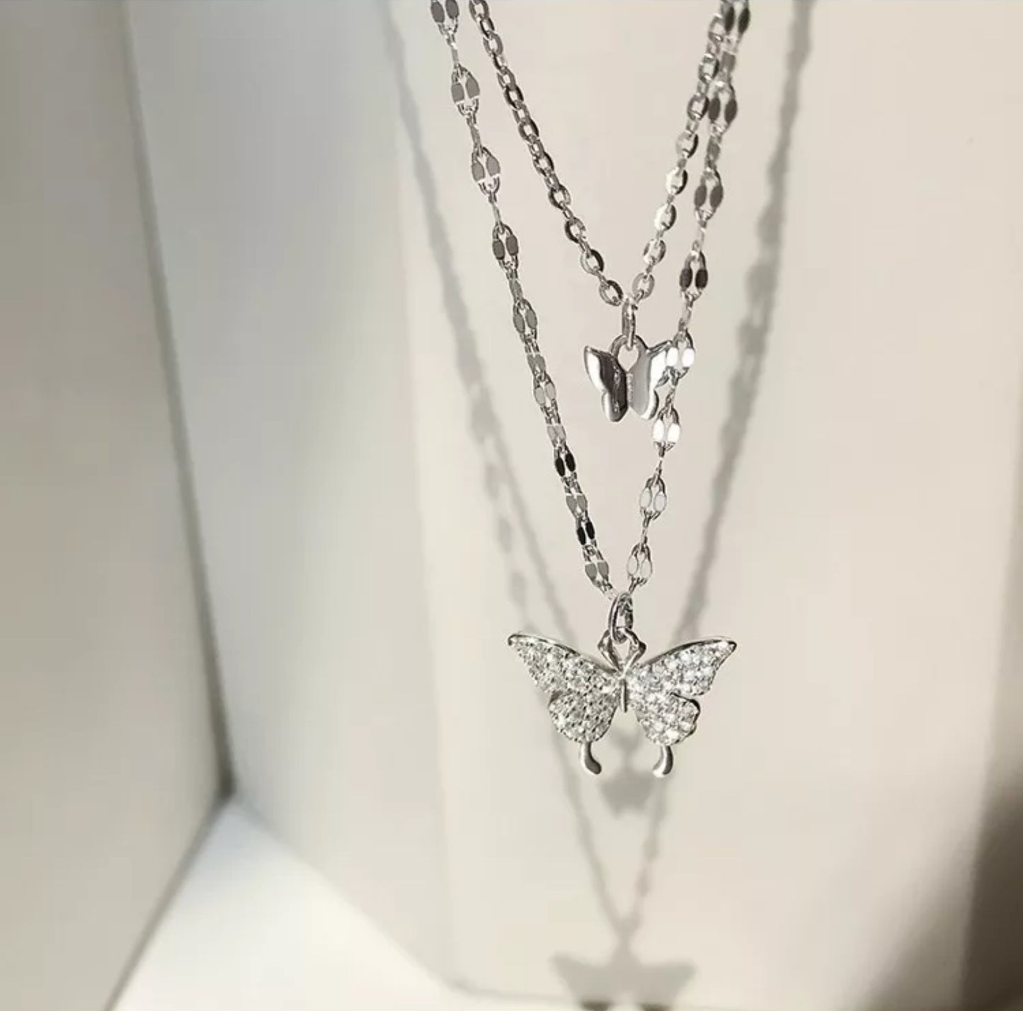 Layered Butterfly Necklace