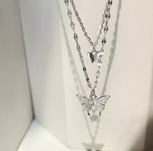 Load image into Gallery viewer, Layered Butterfly Necklace