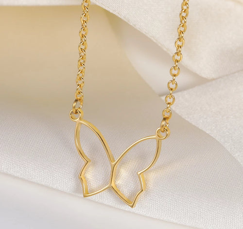 Butterfly Gold Necklace