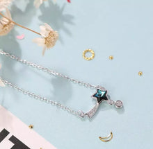 Load image into Gallery viewer, Blue Shooting Star Necklace