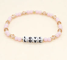 Load image into Gallery viewer, Love Crystal Bead Bracelet