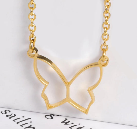 Butterfly Gold Necklace