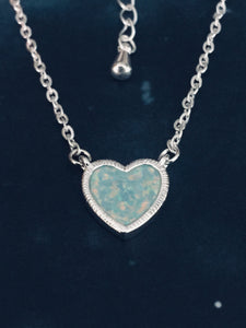 Opalescent Heart Necklace