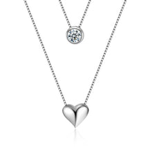 Load image into Gallery viewer, Double Layered Heart Necklace