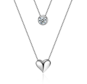 Double Layered Heart Necklace