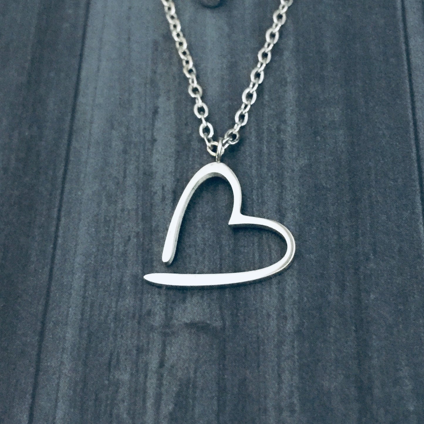 Floating Heart Necklace