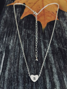 s Initial Heart Necklace