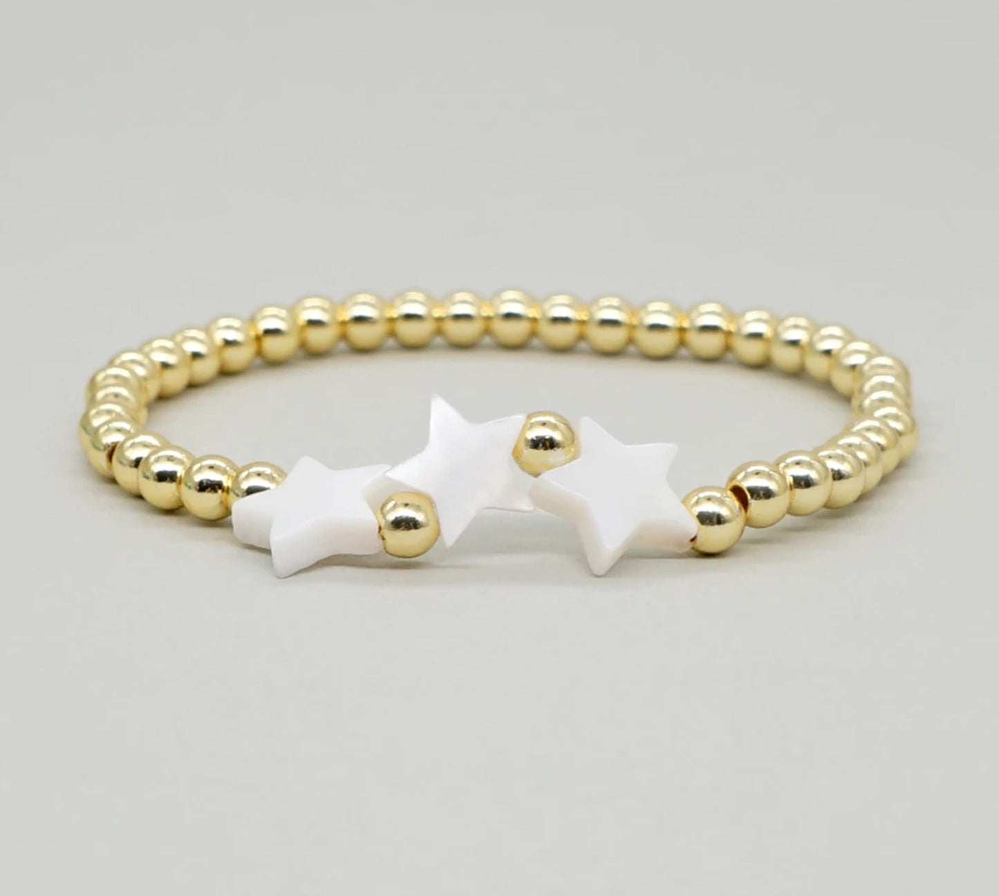 Gold Bead Star Bracelet
