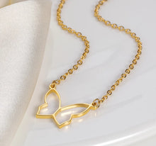 Load image into Gallery viewer, Butterfly Gold Necklace