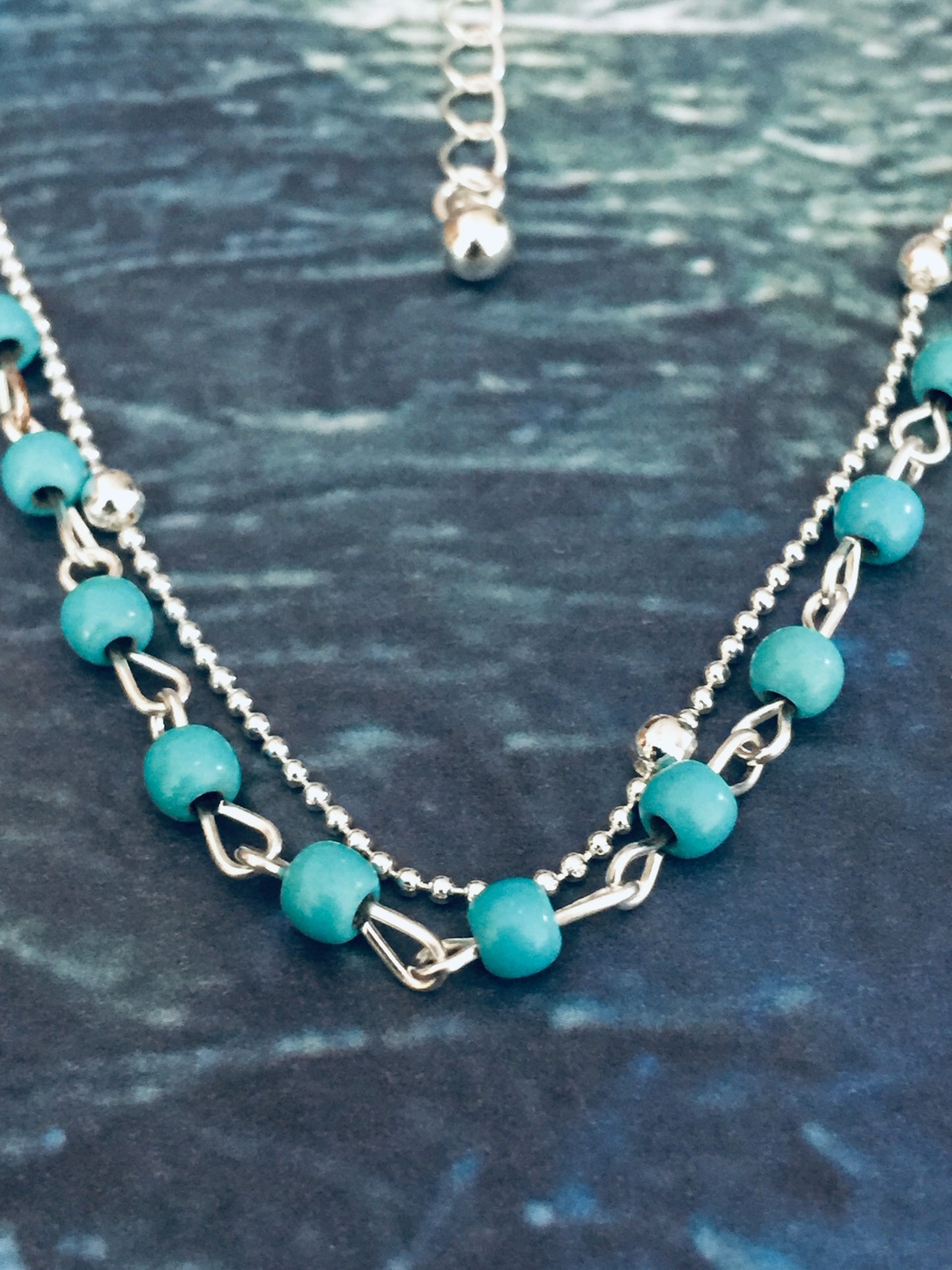 Layered Bead Choker Necklace