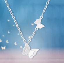 Load image into Gallery viewer, Double Butterfly Necklace